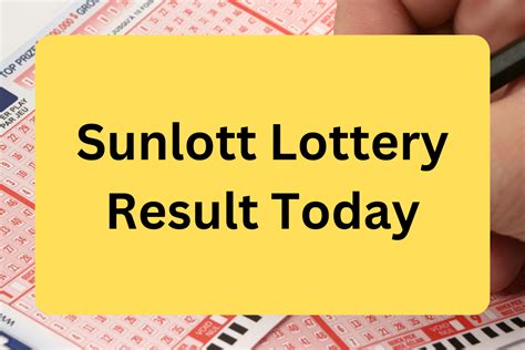 sunlott lottery result